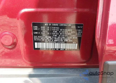 2018 Subaru Outback 2.5I Limited z USA, uszkodzony, nr VIN 4S4BSANC1J3245882